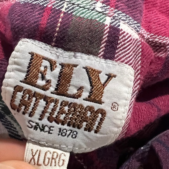 Western Pearl Snap Ely Cattleman Flannel Plaid Cowboy Rancher Vintage Shirt - Picture 6 of 6